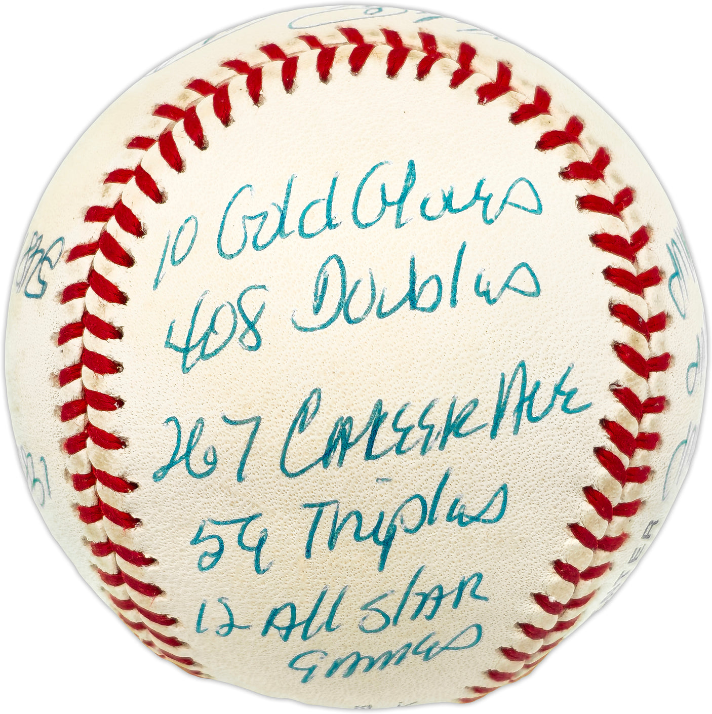 Mike Schmidt Autographed Official NL Baseball Philadelphia Phillies Statball With 16 Stats Beckett BAS #BN14989