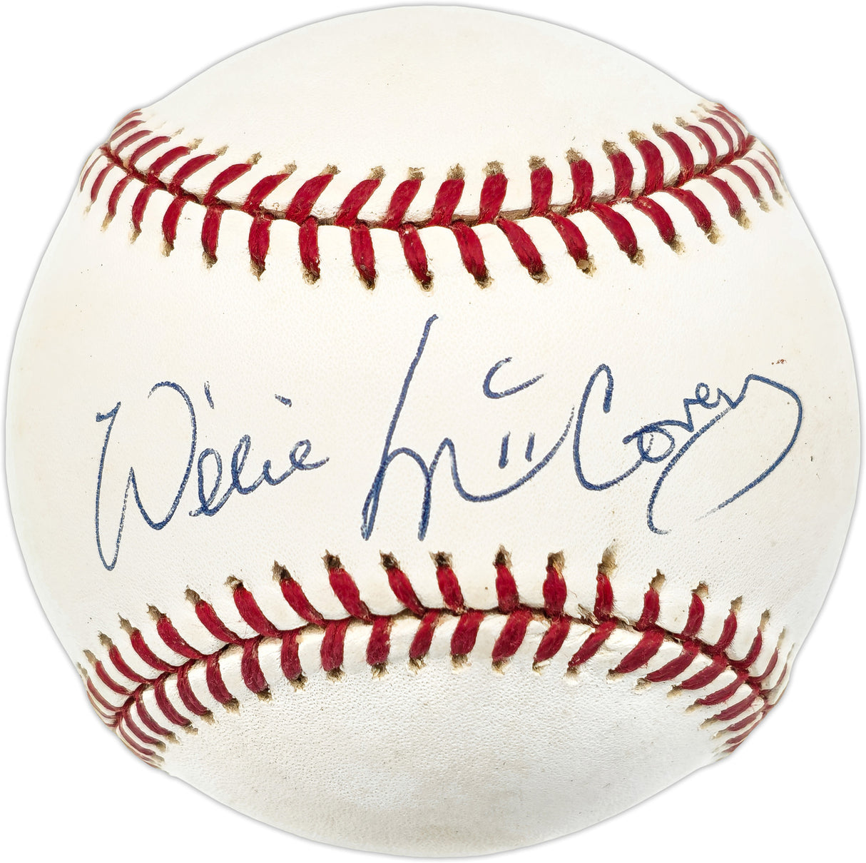 Willie McCovey Autographed Official NL Baseball San Francisco Giants Beckett BAS QR #BN15001