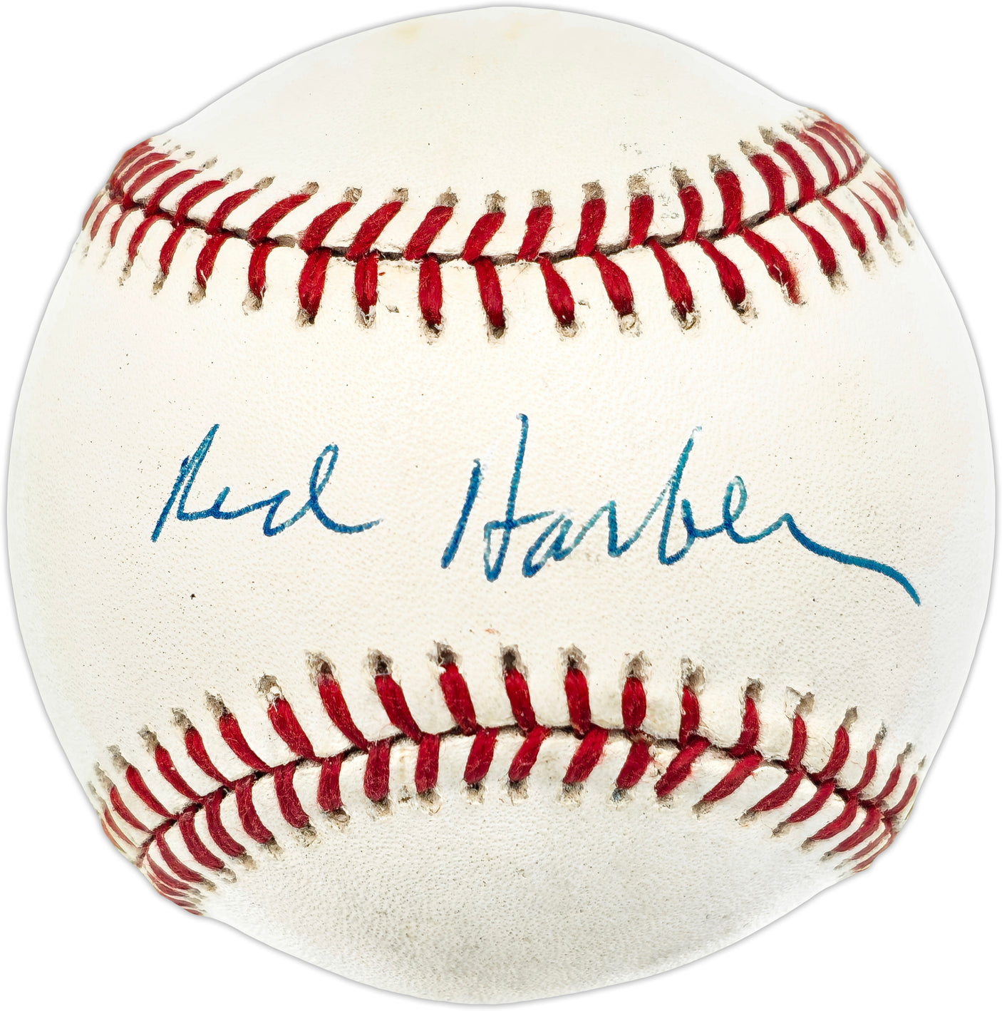 Red Barber Autographed Official NL Baseball New York Yankees, Los Angeles Dodgers Announcer Beckett BAS QR #BN15002