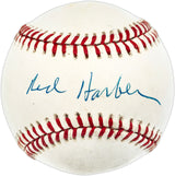 Red Barber Autographed Official NL Baseball New York Yankees, Los Angeles Dodgers Announcer Beckett BAS QR #BN15002