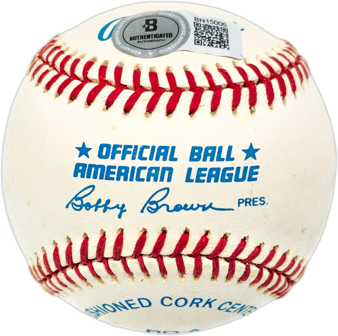 Luis Aparicio Autographed Official AL Baseball Chicago White Sox Beckett BAS QR #BN15006