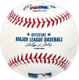 Joe Montana Autographed Official Stat Logo MLB Baseball San Francisco 49ers #64/500 PSA/DNA #3A66157