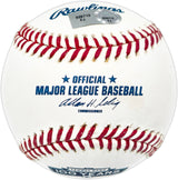 Carl Yastrzemski Autographed Official Fenway Park 100 Years Logo Baseball Boston Red Sox MLB Holo #FJ926713