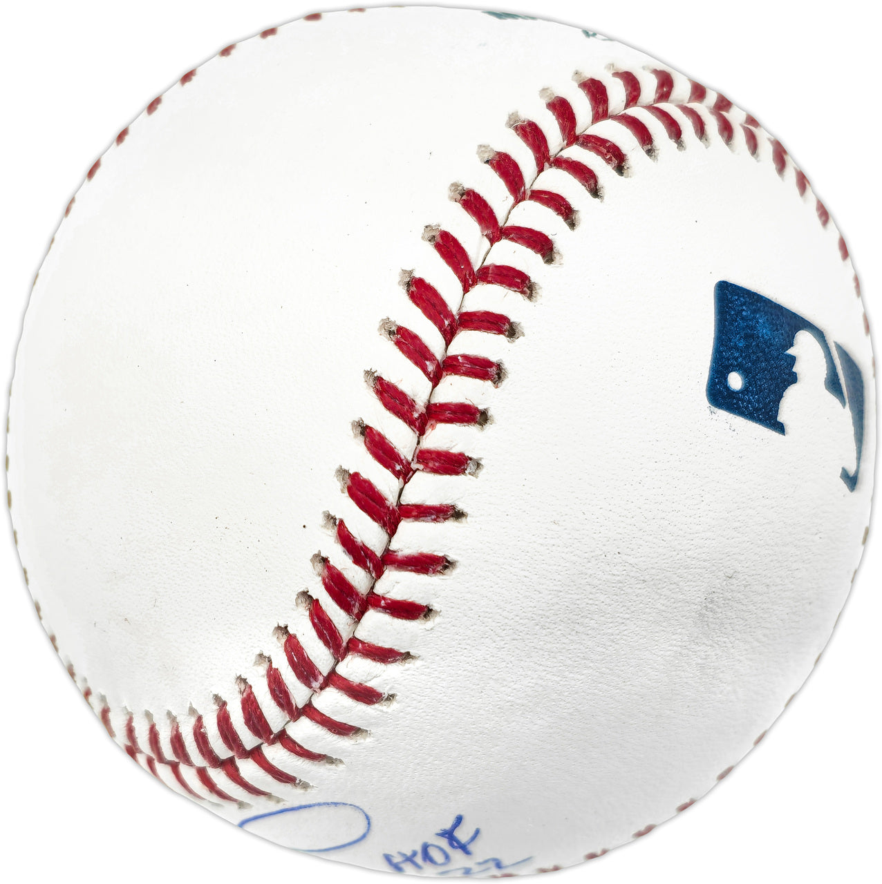 David Ortiz Autographed Official MLB Baseball Boston Red Sox "HOF 22" (Smudged) Beckett BAS Witness #WY88225