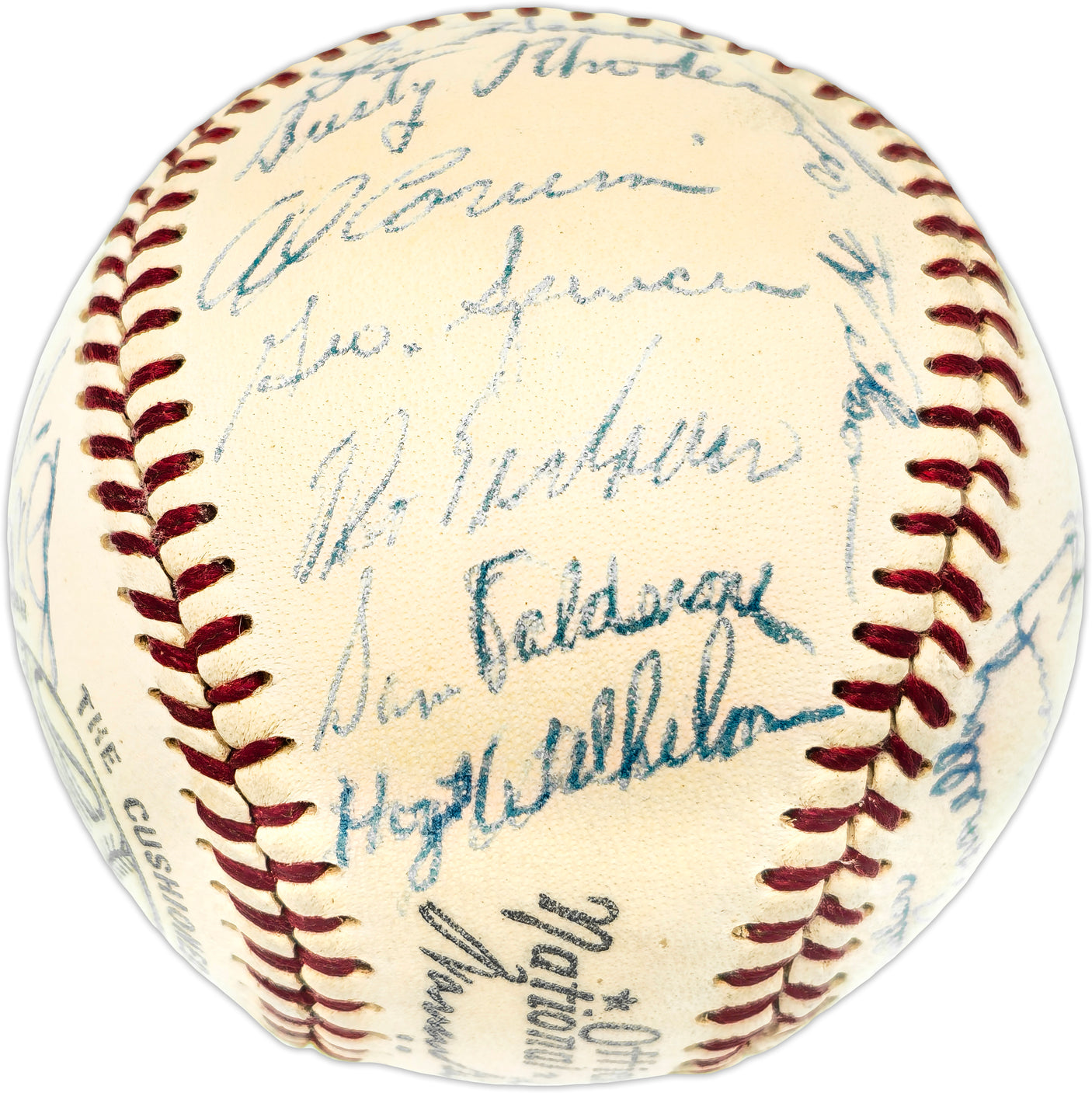 1953 New York Giants Autographed Official Giles NL Baseball With 29 Signatures SKU #237409