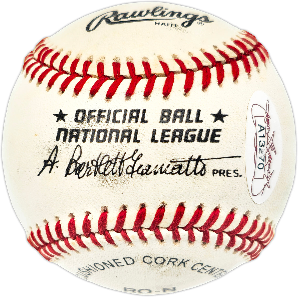 Lou Brock Autographed Official NL Baseball St. Louis Cardinals JSA #A13270