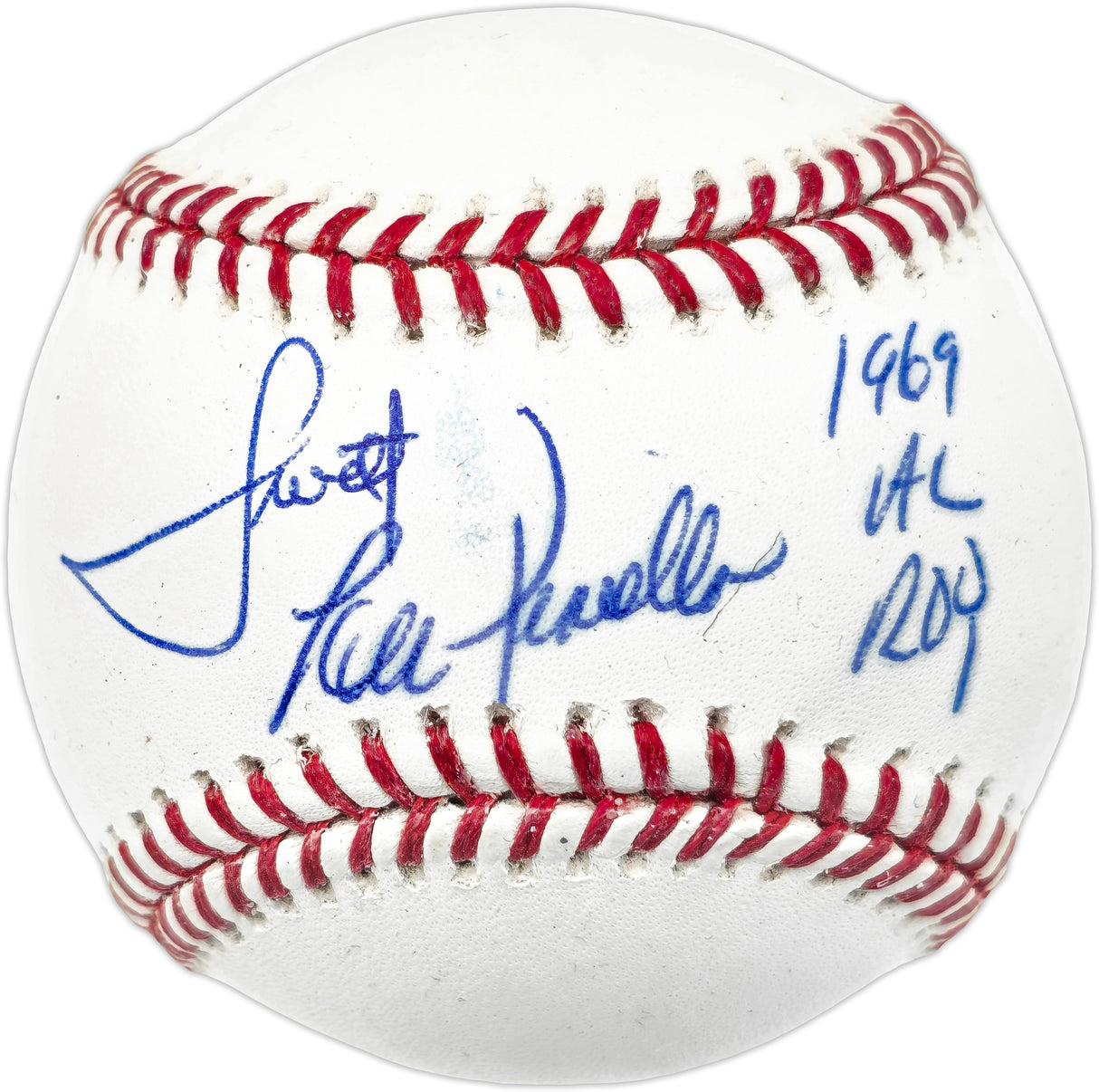 Lou Piniella Autographed Official MLB Baseball Seattle Pilots "Sweet & 1969 AL ROY" PSA/DNA #X21708