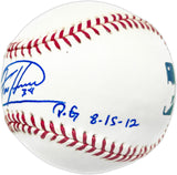Felix Hernandez Autographed Official MLB Baseball Seattle Mariners "P.G. 8-15-12" PSA/DNA #4A52891