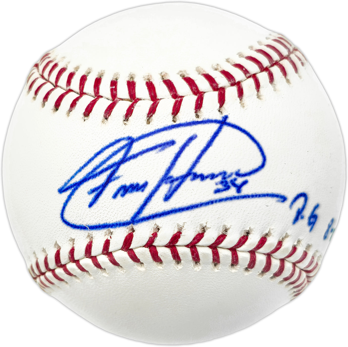 Felix Hernandez Autographed Official MLB Baseball Seattle Mariners "P.G. 8-15-12" PSA/DNA #4A52879