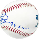 Felix Hernandez Autographed Official MLB Baseball Seattle Mariners "P.G. 8-15-12" PSA/DNA #4A52879
