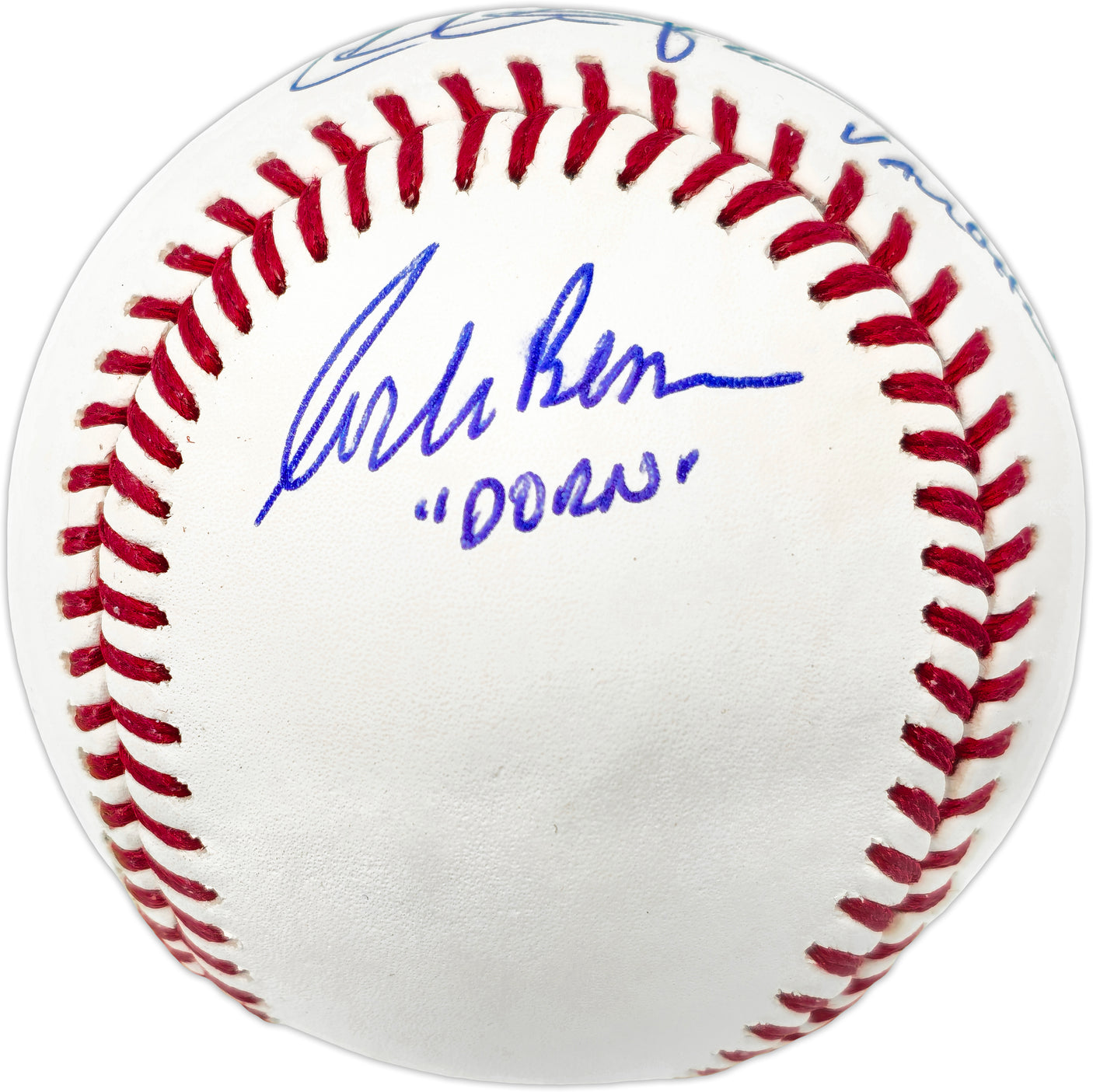 Charlie Sheen, Corbin Bernsen & Tom Berenger Autographed Official MLB Baseball Major League Baseball Movie Beckett BAS Witness #WQ60855