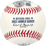 Alex Bregman Autographed Official 2022 World Series Logo Baseball Houston Astros "2022 WS Champs" Beckett BAS Witness #W739073