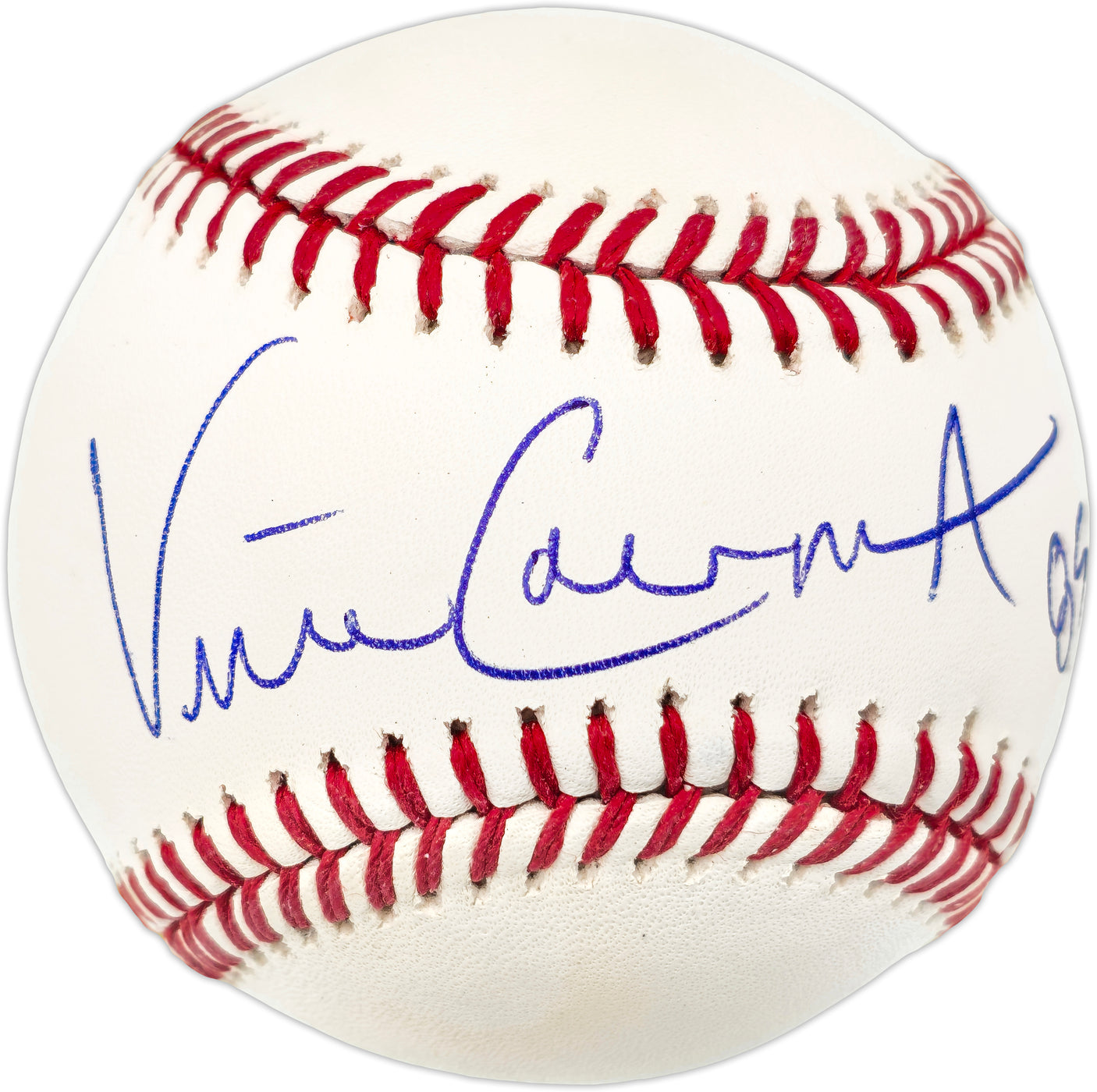 Vince Coleman Autographed Official MLB Baseball St. Louis Cardinals "85 ROY" Beckett BAS QR #BJ56442