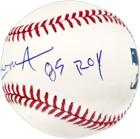 Vince Coleman Autographed Official MLB Baseball St. Louis Cardinals "85 ROY" Beckett BAS QR #BJ56442