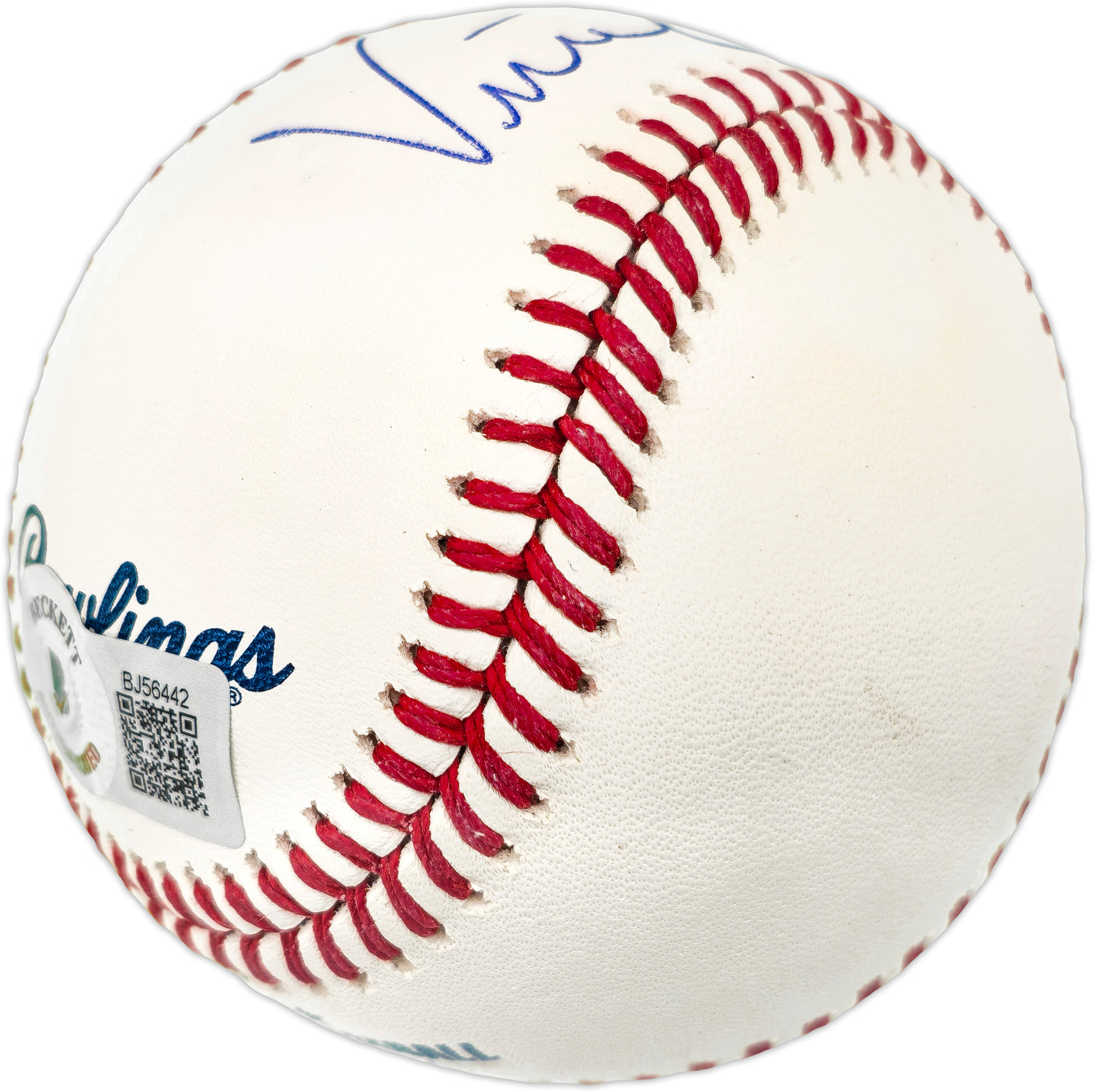 Vince Coleman Autographed Official MLB Baseball St. Louis Cardinals "85 ROY" Beckett BAS QR #BJ56442