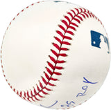 Vince Coleman Autographed Official MLB Baseball St. Louis Cardinals "85 ROY" Beckett BAS QR #BJ56442