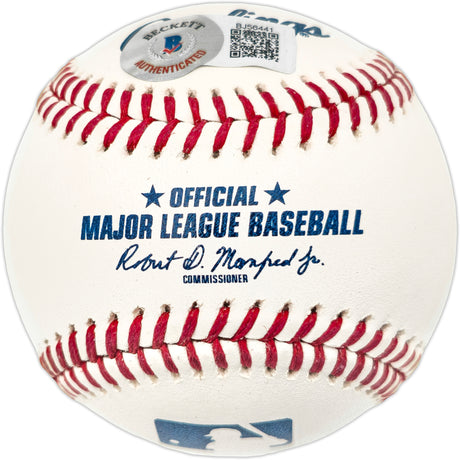 Vince Coleman Autographed Official MLB Baseball St. Louis Cardinals "85 ROY" Beckett BAS QR #BJ56441