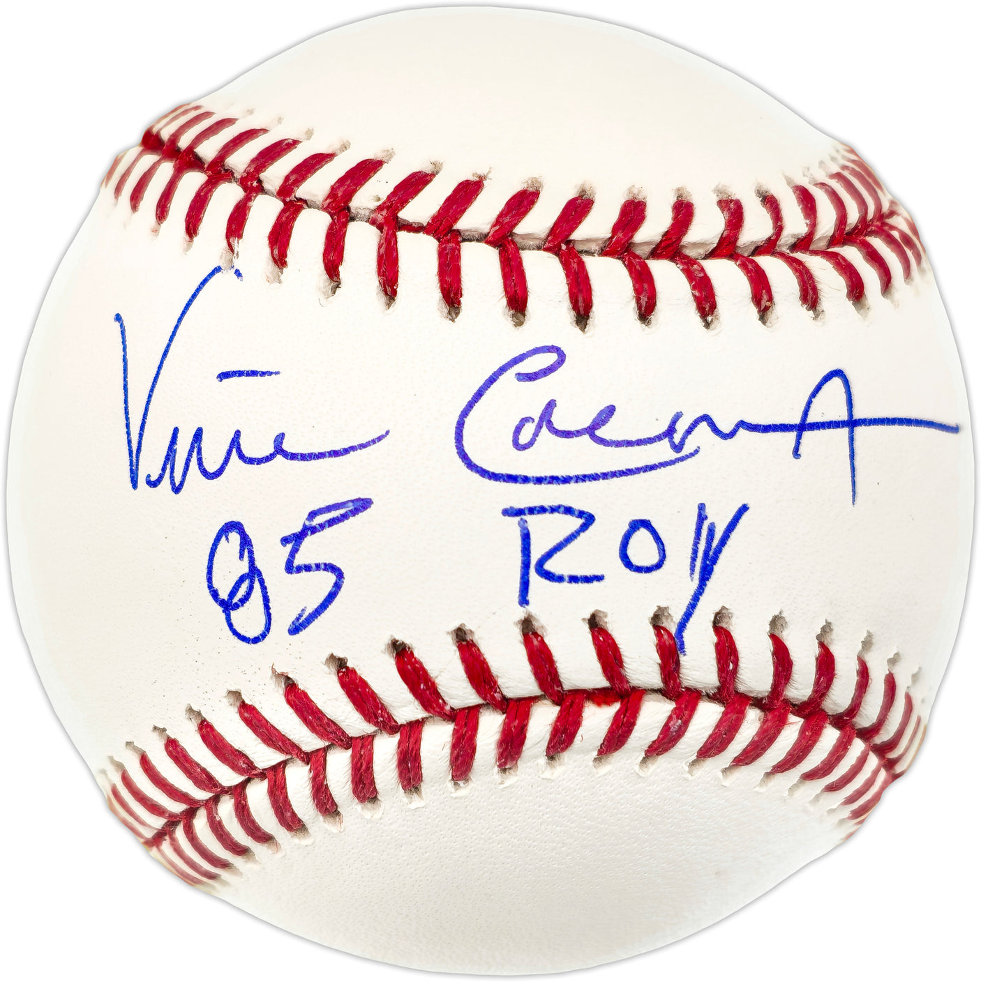 Vince Coleman Autographed Official MLB Baseball St. Louis Cardinals "86 ROY" Beckett BAS QR #BJ56443