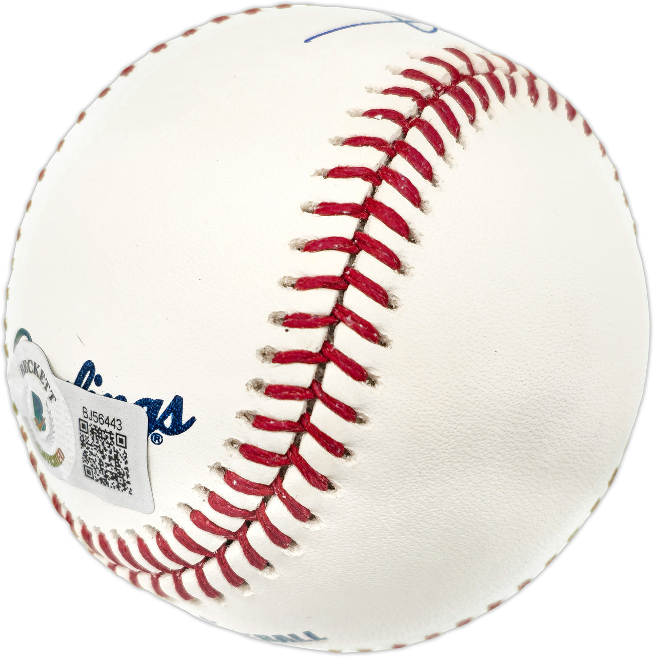 Vince Coleman Autographed Official MLB Baseball St. Louis Cardinals "86 ROY" Beckett BAS QR #BJ56443