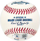 George Foster Autographed Official MLB Baseball Cincinnati Reds "75-76 WSC" Beckett BAS Witness #W991194