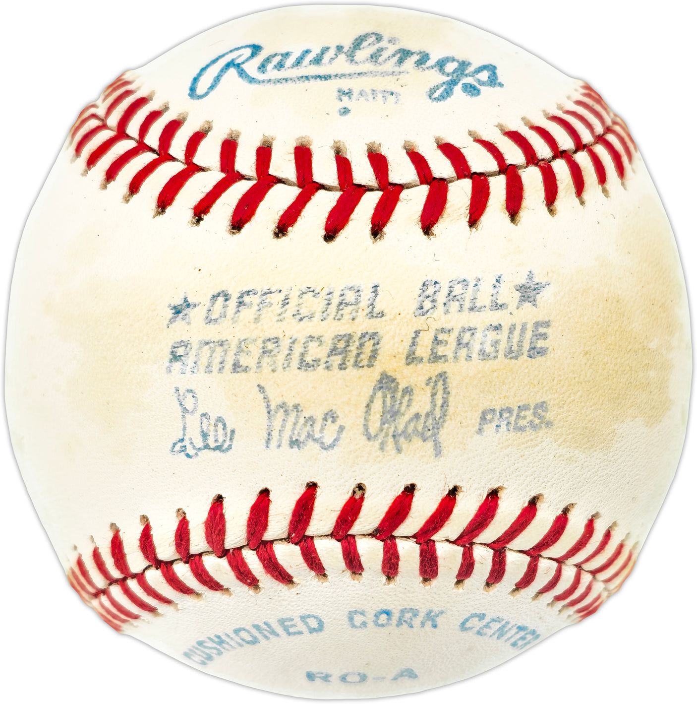 Unsigned MacPhail AL Baseball SKU #238371