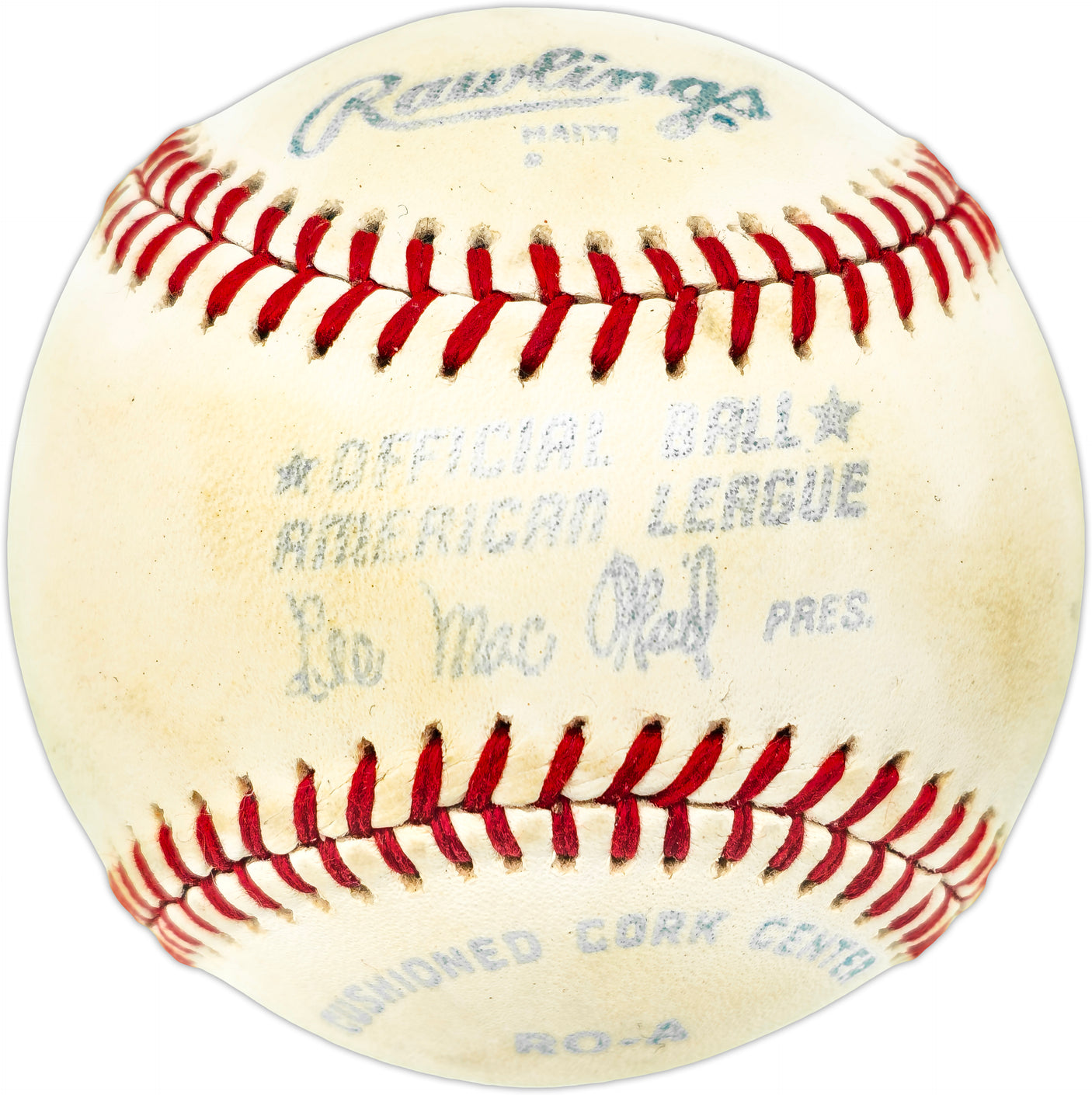 Unsigned MacPhail AL Baseball SKU #238372