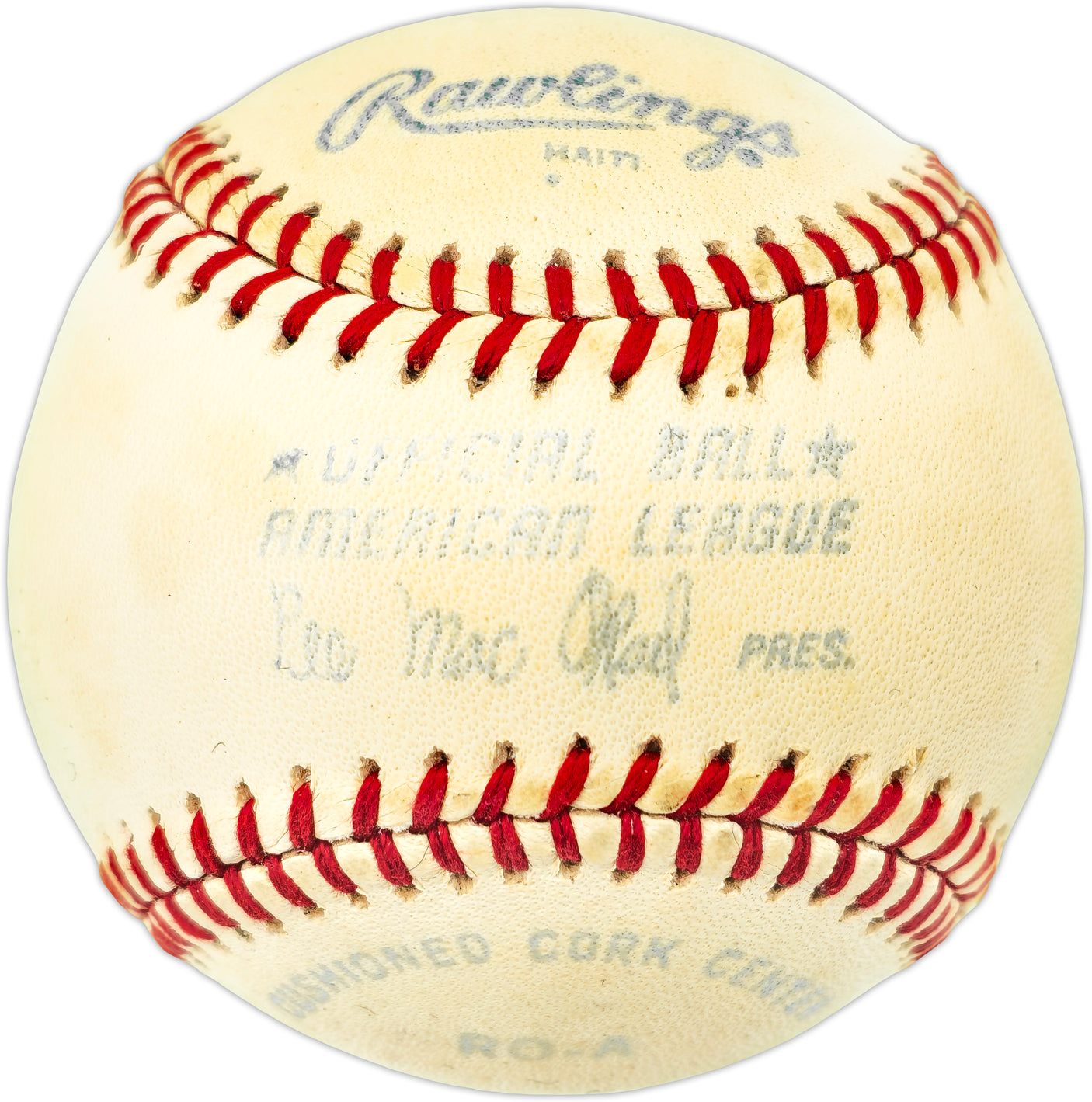 Unsigned MacPhail AL Baseball SKU #238374