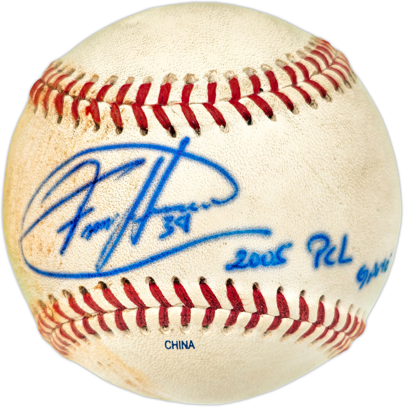 Felix Hernandez Autographed Pacific Coast League Game Used Baseball Seattle Mariners "2005 PCL Game Used" PSA/DNA #4A52840