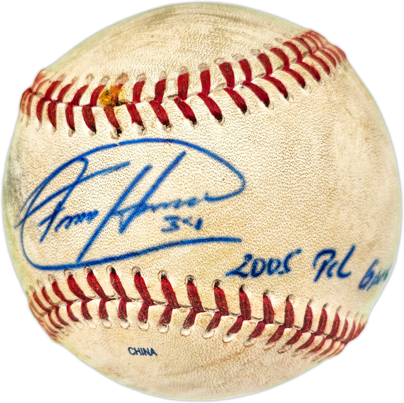 Felix Hernandez Autographed Pacific Coast League Game Used Baseball Seattle Mariners "2005 PCL Game Used" PSA/DNA #4A52833