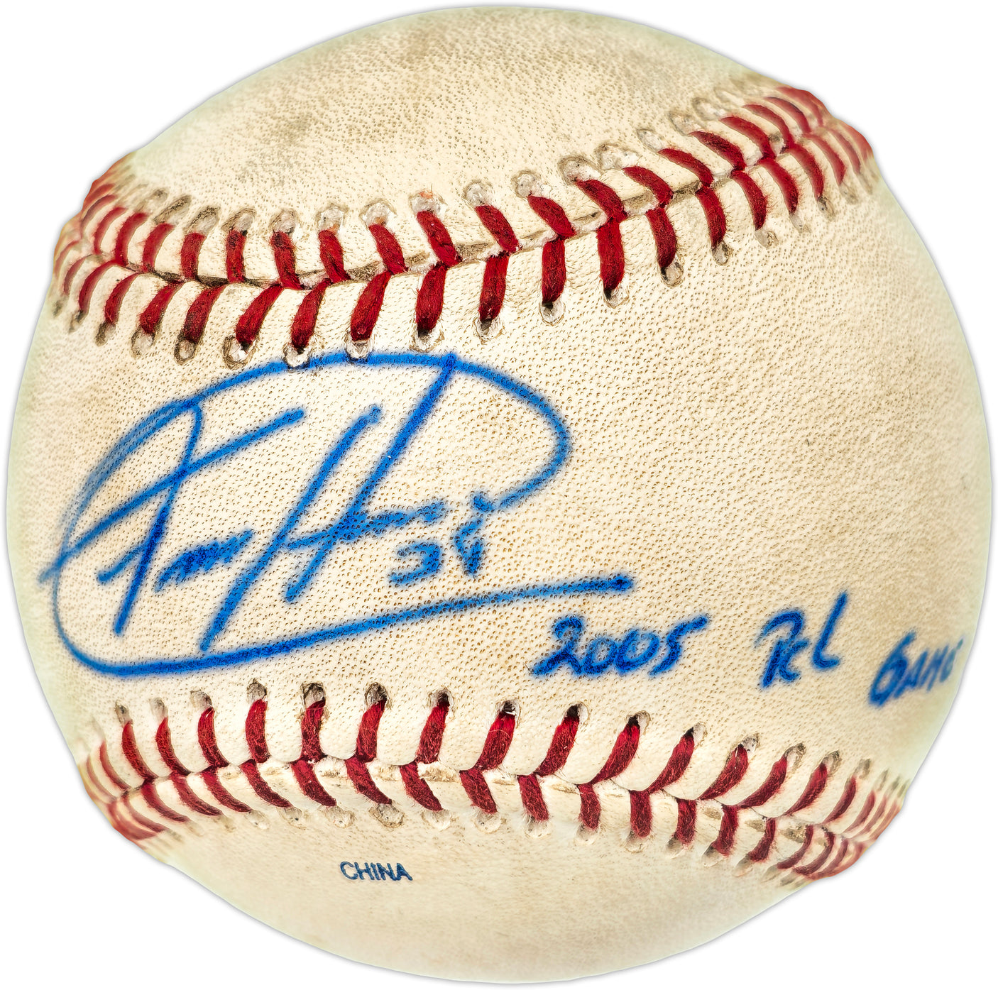 Felix Hernandez Autographed Pacific Coast League Game Used Baseball Seattle Mariners "2005 PCL Game Used" PSA/DNA #4A52838