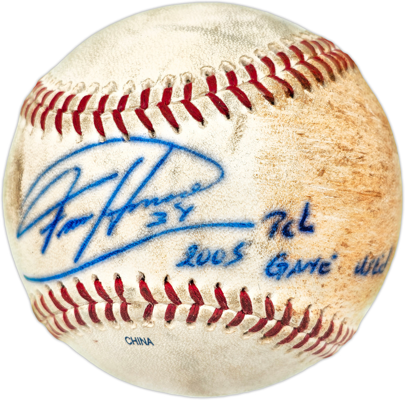 Felix Hernandez Autographed Pacific Coast League Game Used Baseball Seattle Mariners "2005 PCL Game Used" PSA/DNA #4A52834