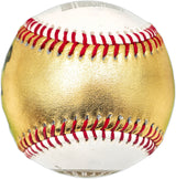 Kyle Tucker Autographed Official 2022 World Series Gold MLB Baseball Houston Astros (Smudged) Beckett BAS Witness #W381818