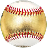 Kyle Tucker Autographed Official    2022 World Series Gold MLB Baseball Houston Astros (Smudged) Beckett BAS Witness #W381818