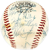 1957 Milwaukee Braves Team Autographed Official Giles NL Baseball PSA 5 Auto Grade 7 With 29 Signatures Including Hank Aaron & Eddie Mathews PSA/DNA #AE04716