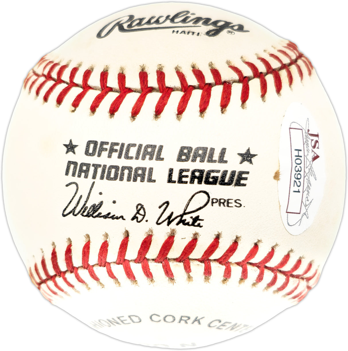 Juan Pizarro Autographed Official NL Baseball Milwaukee Braves Full Name JSA #H03921