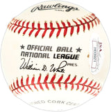 Juan Pizarro Autographed Official NL Baseball Milwaukee Braves Full Name JSA #H03921