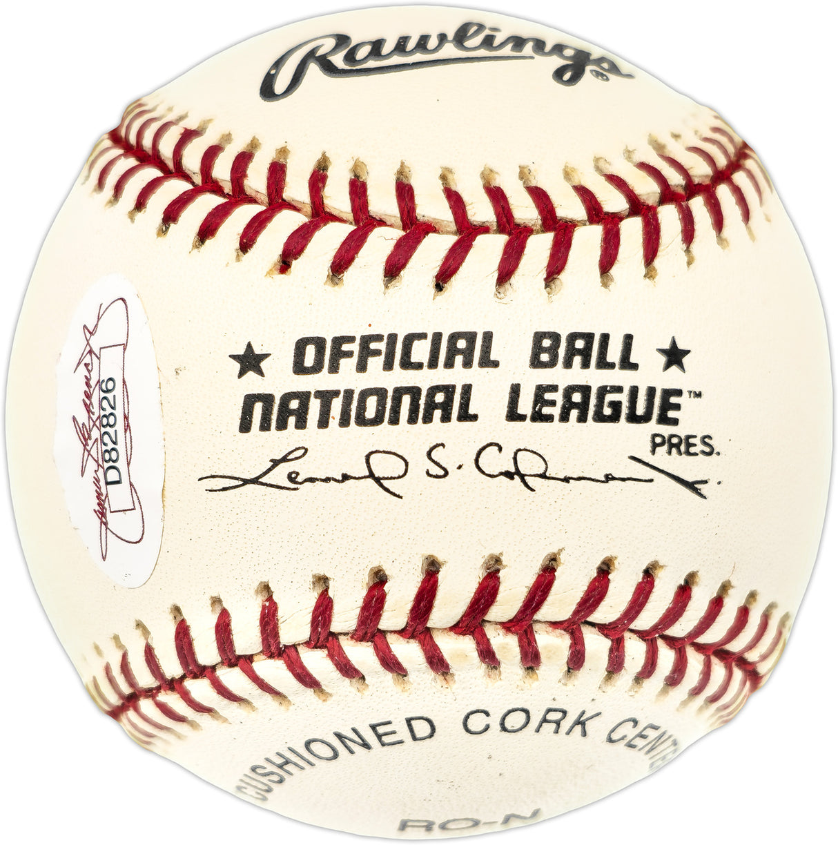 Red Murff Autographed Official NL Baseball Milwaukee Braves "57 Braves" JSA #D82826