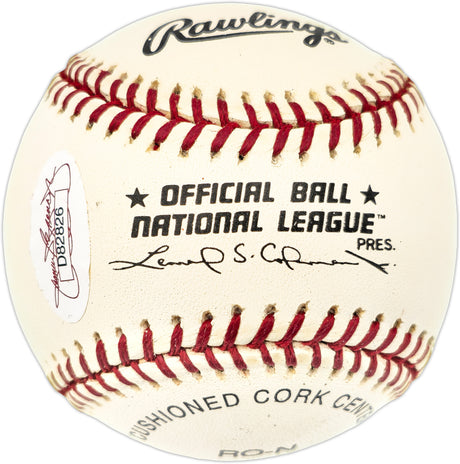Red Murff Autographed Official NL Baseball Milwaukee Braves "57 Braves" JSA #D82826