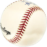 Red Murff Autographed Official NL Baseball Milwaukee Braves "57 Braves" JSA #D82826