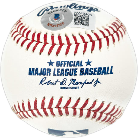 Cesar Geronimo Autographed Official MLB Baseball Cincinnati Reds "Big Red Machine" Beckett BAS Witness #WZ49406