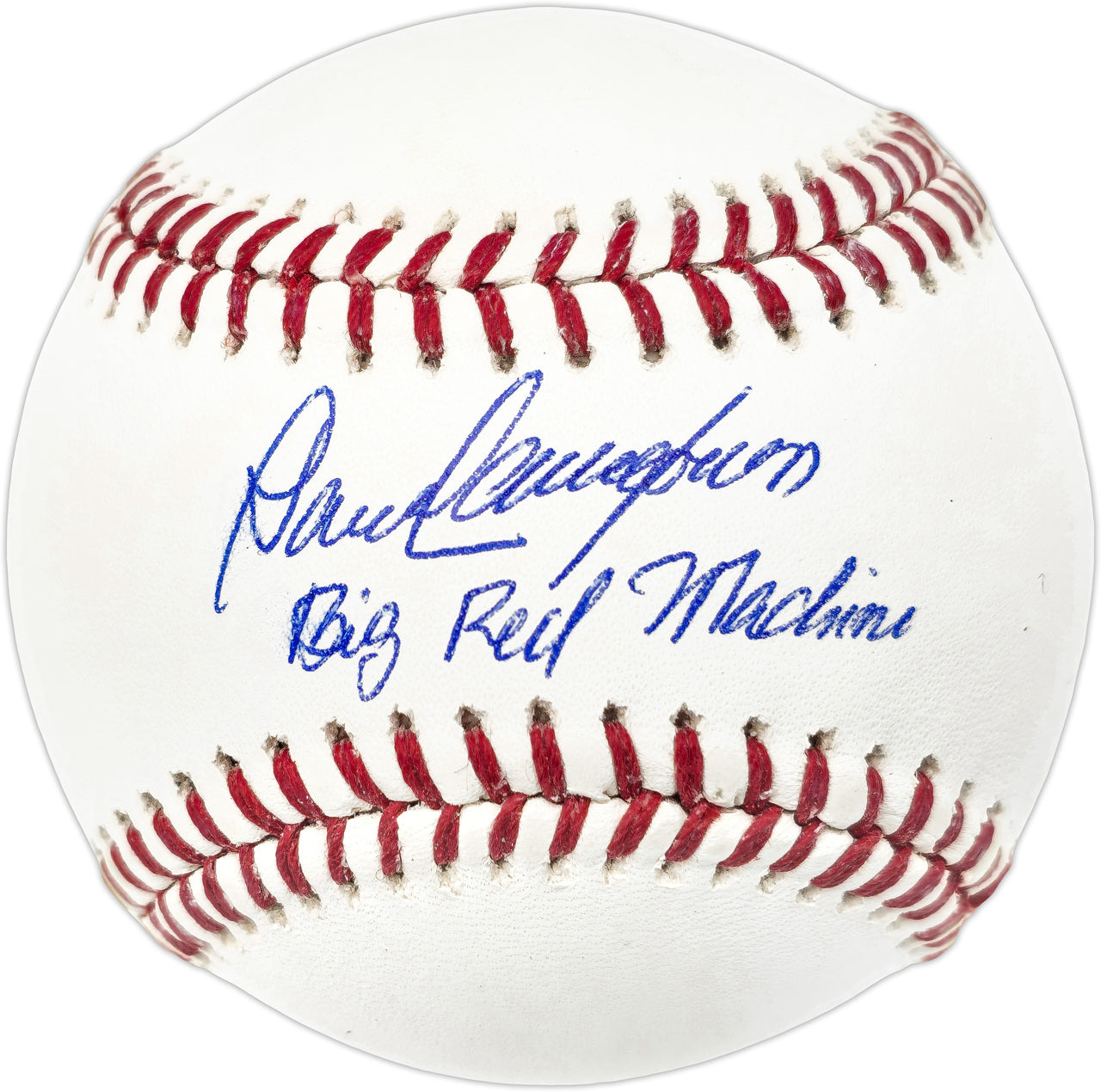 Dave Concepcion Autographed Official MLB Baseball Cincinnati Reds "Big Red Machine" (Smudged) Beckett BAS Witness #W529250