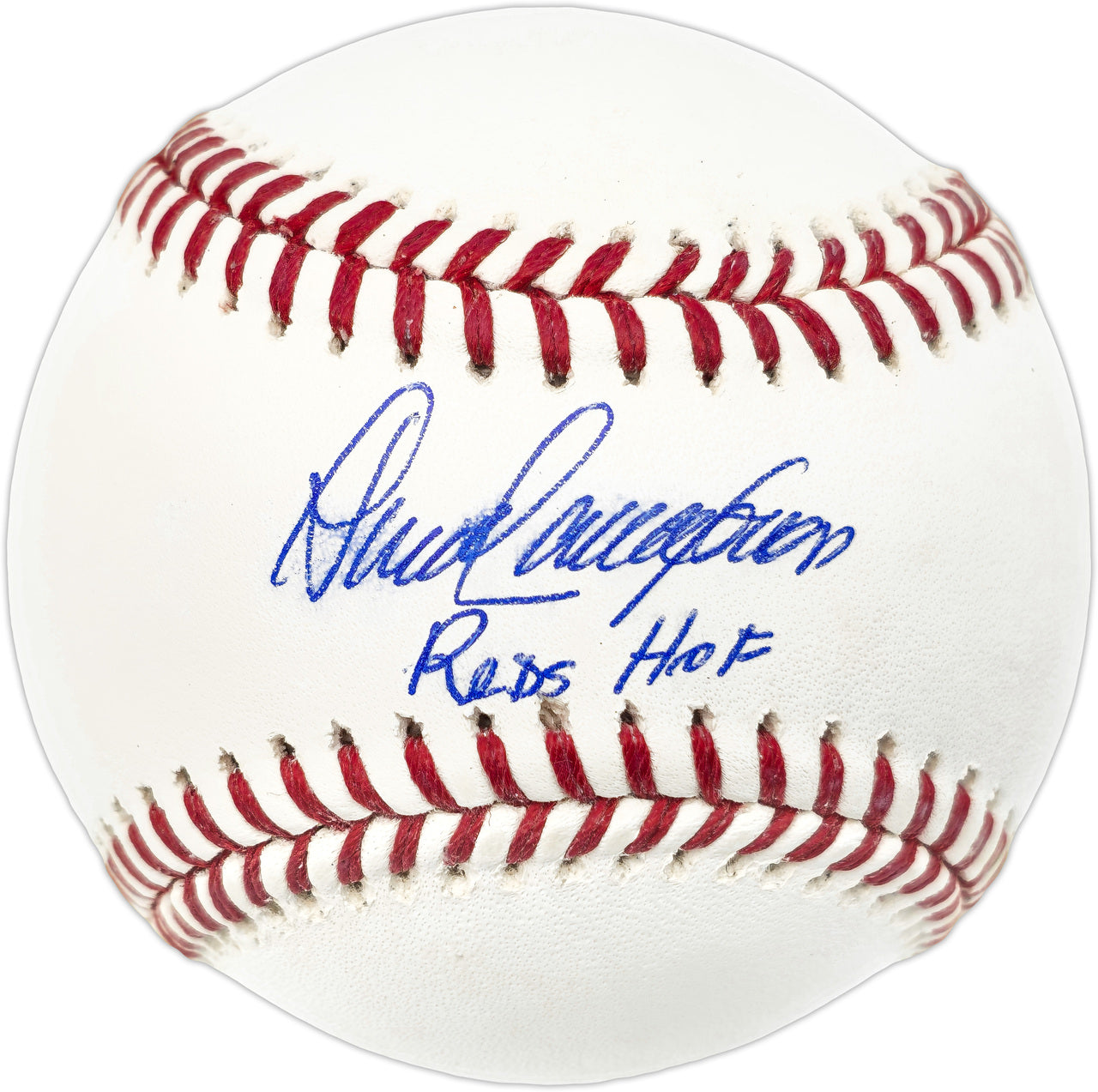 Dave Concepcion Autographed Official MLB Baseball Cincinnati Reds "Reds HOF" (Smudged) Beckett BAS Witness #W529125
