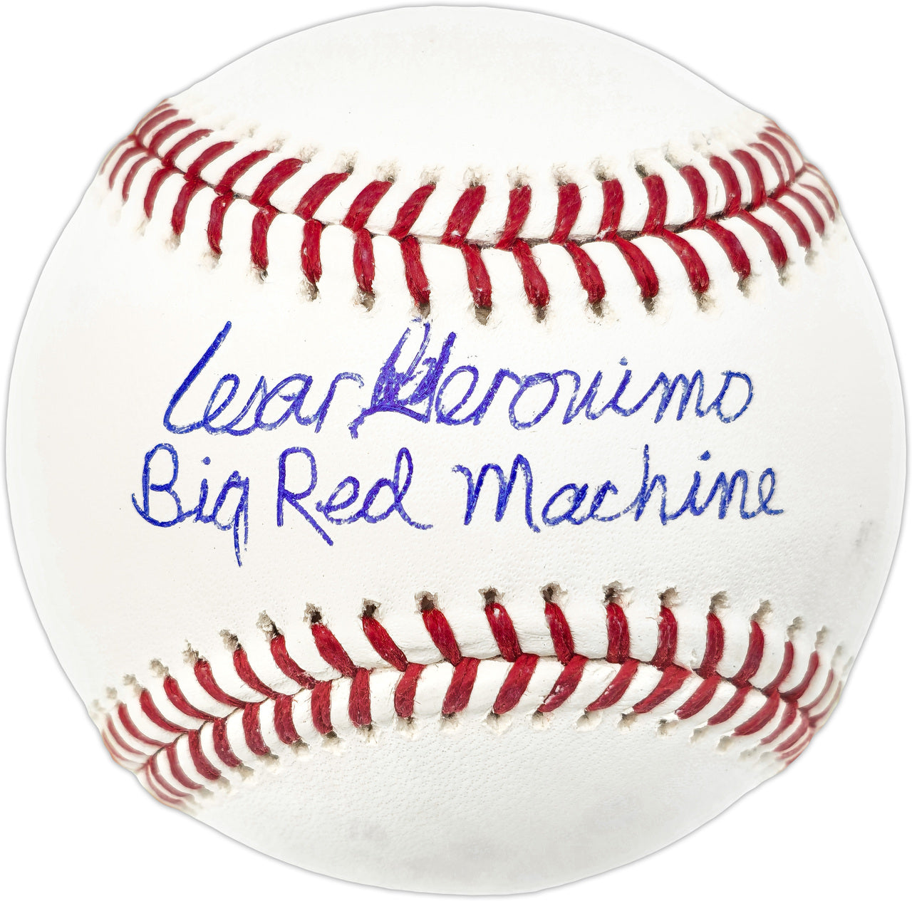 Cesar Geronimo Autographed Official MLB Baseball Cincinnati Reds "Big Red Machine" Beckett BAS Witness #WZ49344