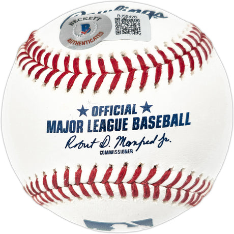 Oneil Cruz Autographed Official MLB Baseball Pittsburgh Pirates "MLB Debut 10-2-21" (Smudged) Beckett BAS QR #BJ55426