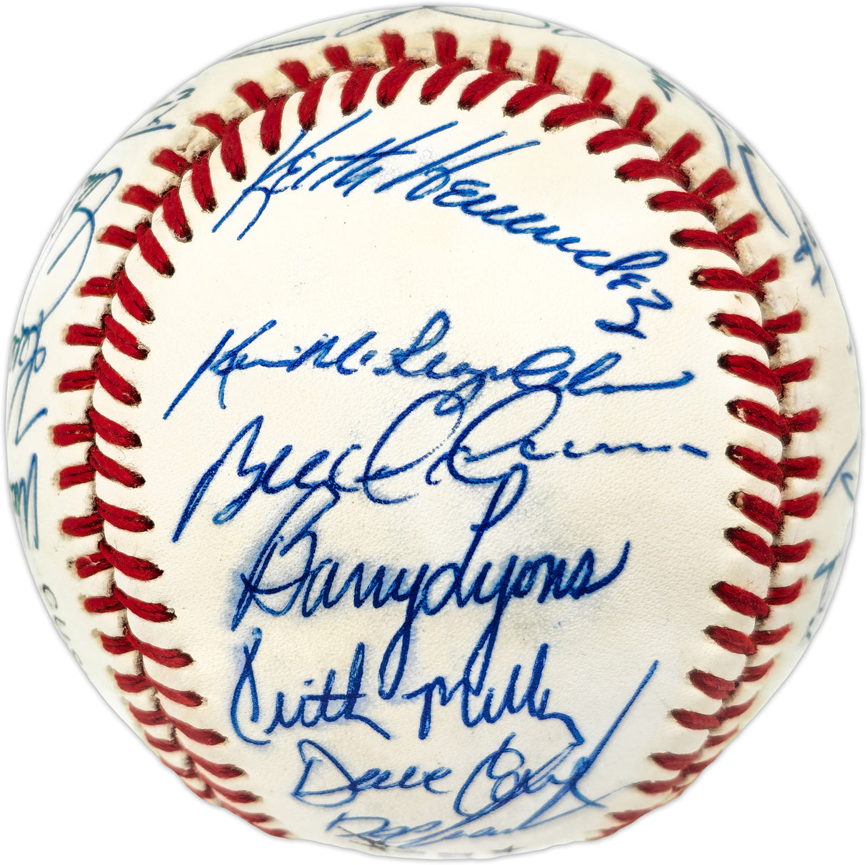 1986 New York Mets Team Autographed Official NL Baseball With 31 Signatures Including Gary Carter PSA/DNA #W03530