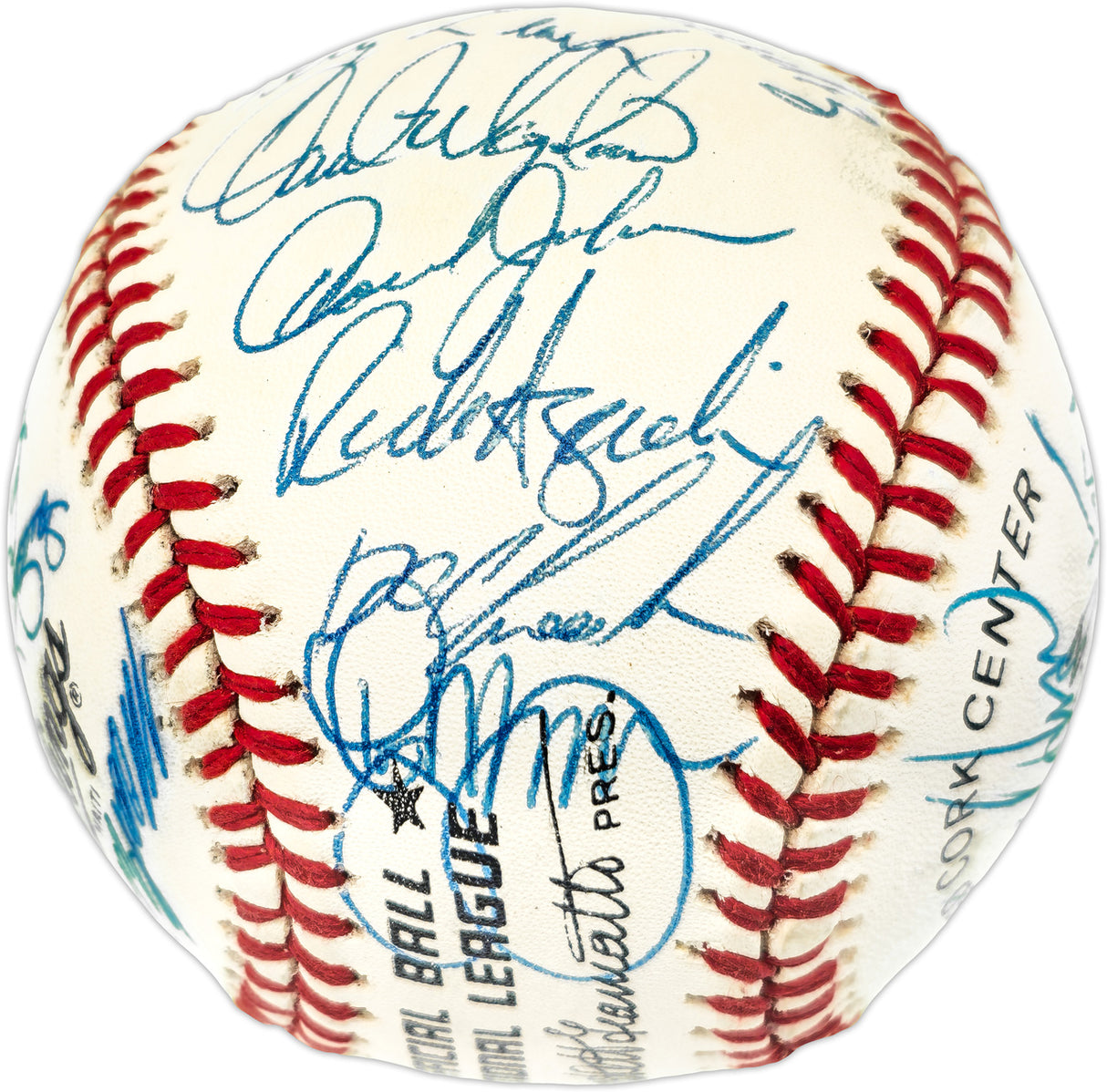 1986 New York Mets Team Autographed Official NL Baseball With 31 Signatures Including Gary Carter PSA/DNA #W03527