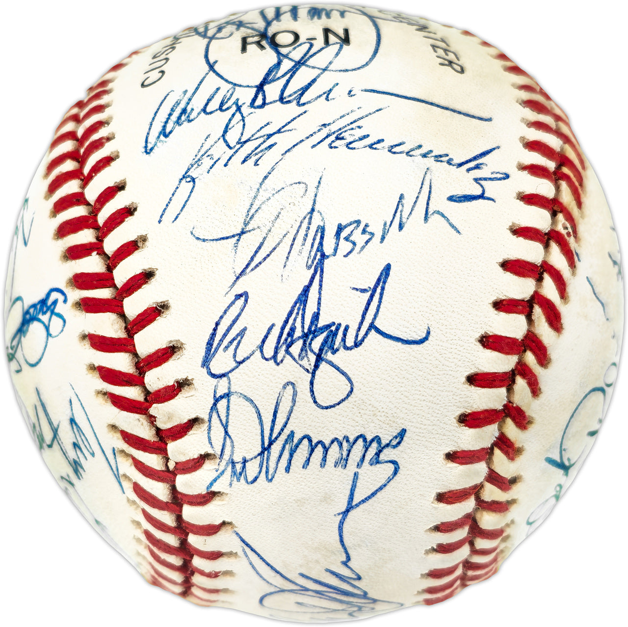 1986 New York Mets Team Autographed Official NL Baseball With 29 Signatures Including Gary Carter PSA/DNA #W03525