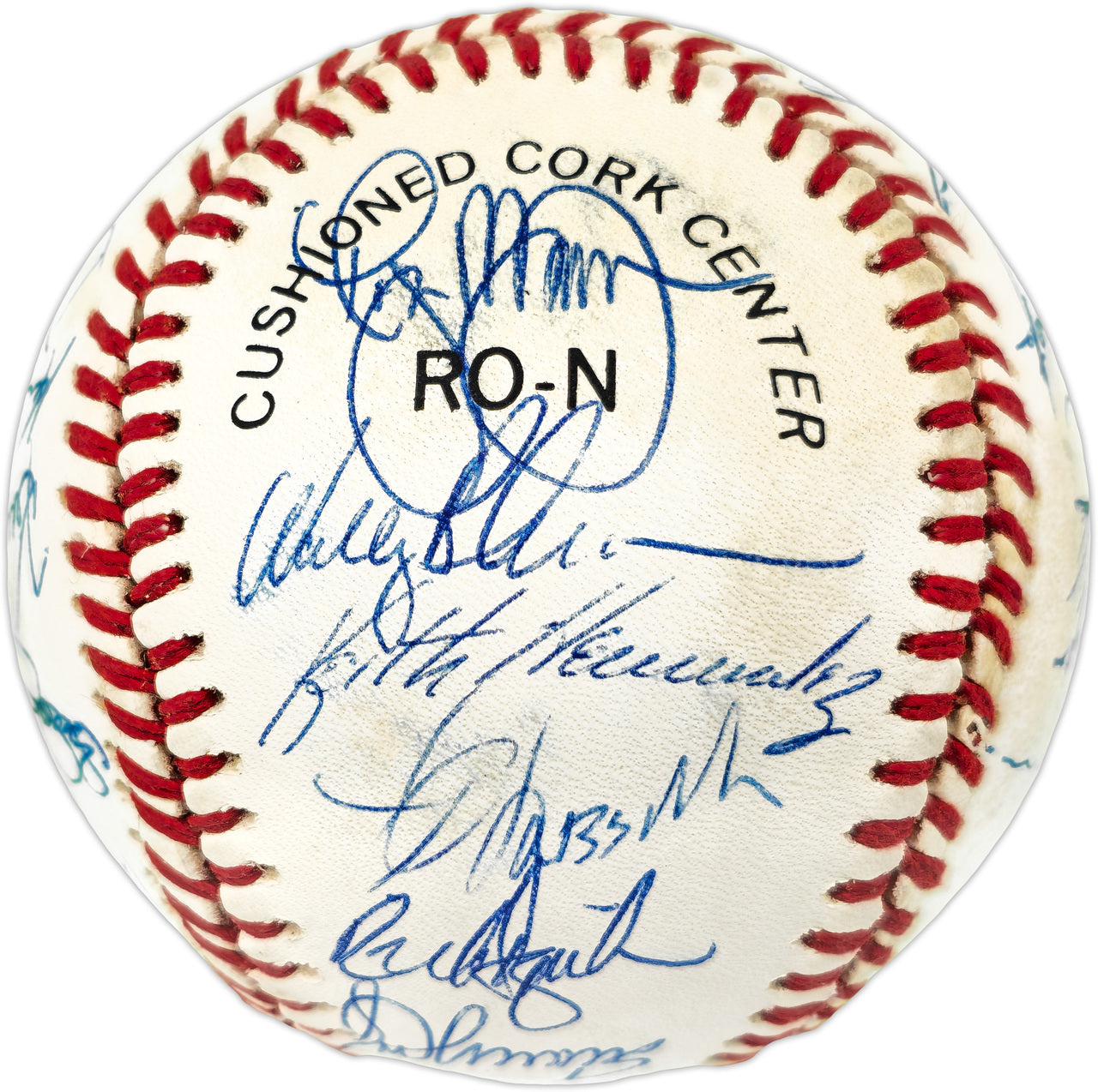 1986 New York Mets Team Autographed Official NL Baseball With 29 Signatures Including Gary Carter PSA/DNA #W03525