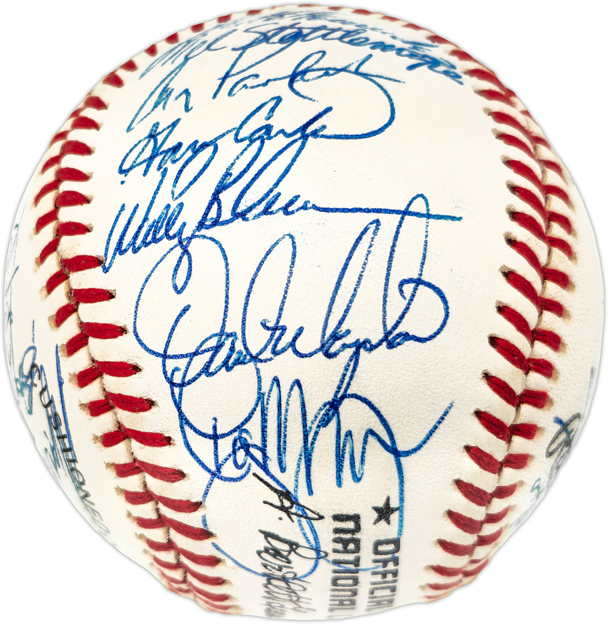 1986 New York Mets Team Autographed Official NL Baseball With 31 Signatures Including Gary Carter PSA/DNA #W03531