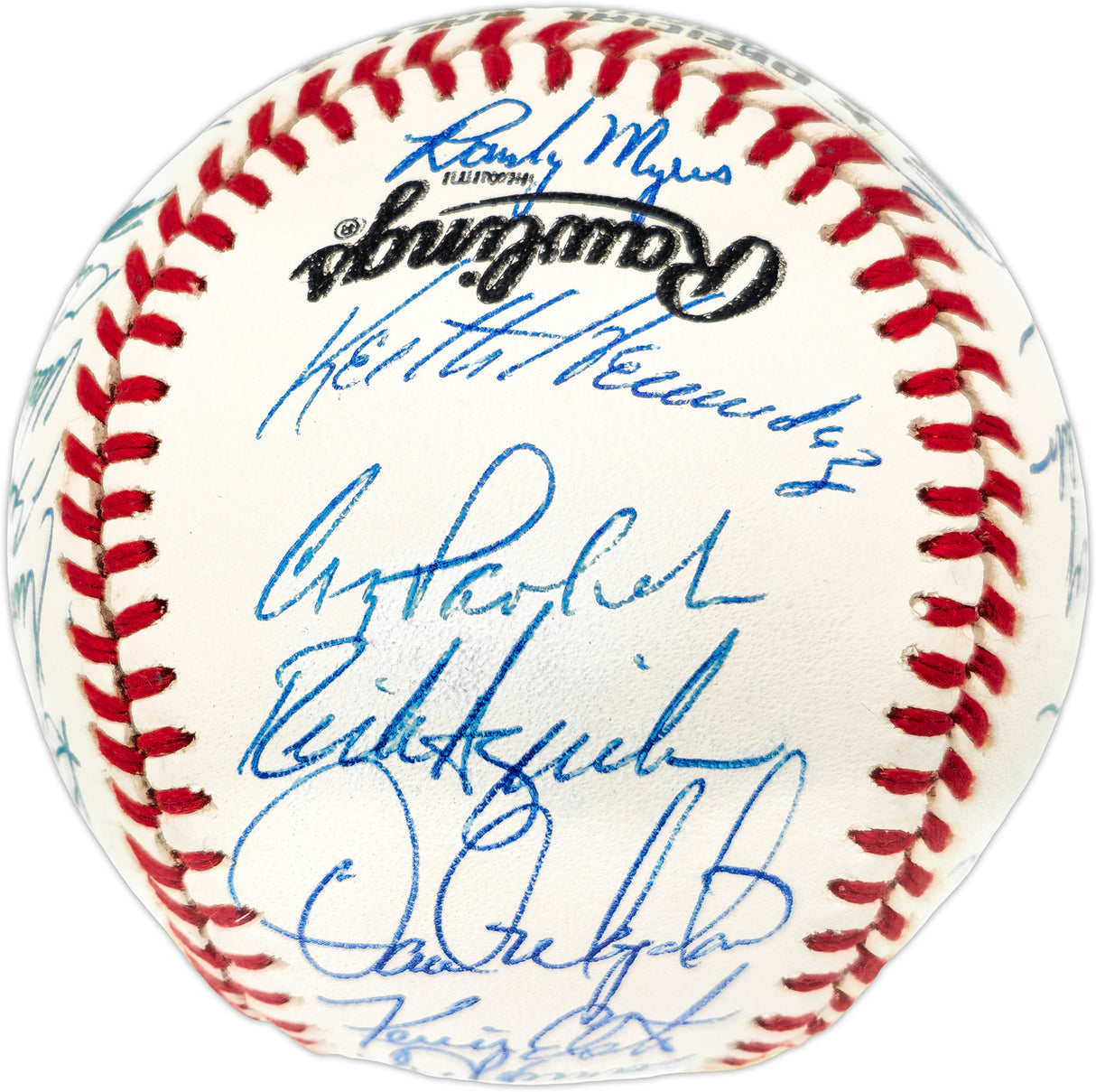 1986 New York Mets Team Autographed Official NL Baseball With 31 Signatures Including Gary Carter PSA/DNA #W03533